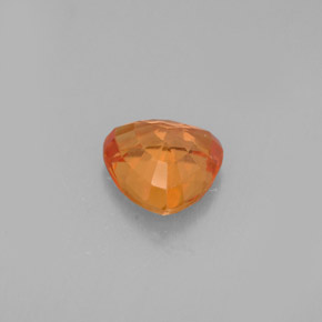 0.88克拉天然橙色蓝宝石，三角形，5.7×5.6毫米，VVS-VS
