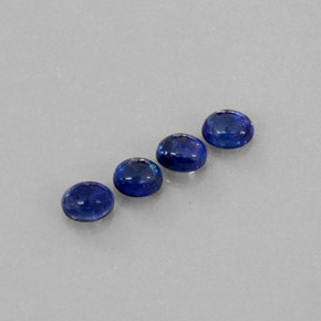 天然蓝宝石，透明，5×4.1毫米，透明/半透明