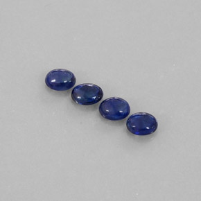 天然蓝宝石，透明，4.9×4毫米，透明/半透明