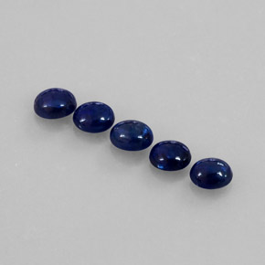 天然蓝宝石，透明，5×3.9毫米，透明/半透明