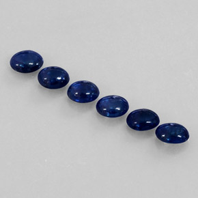 天然蓝宝石，透明，4.9×4毫米，透明/半透明