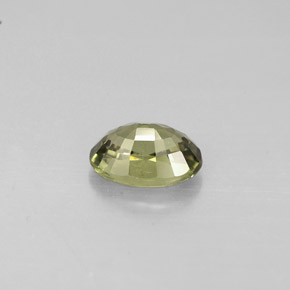 0.67克拉天然绿色蓝宝石，椭圆形切割，6×4.2毫米，VS