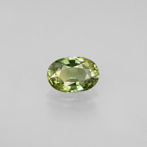 0.62克拉天然多色蓝宝石，椭圆形切割，6.1×4.2毫米，VVS