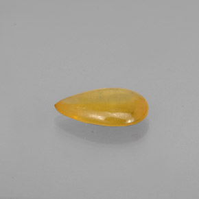 0.92克拉天然黄金色蓝宝石，透明，8.1×5.2毫米，透明/半透明
