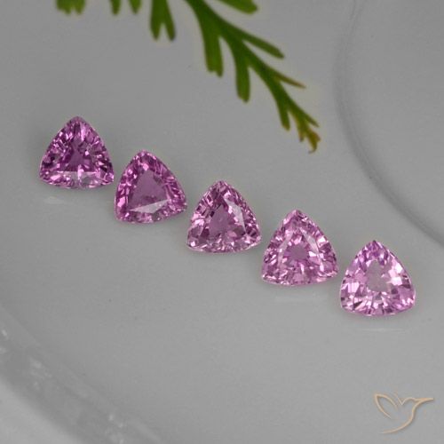 1.44天然紫色蓝宝石，三角形，4.1×4毫米，VVS-VS