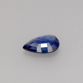 0.63克拉天然蓝宝石，梨形，7.1×5毫米，VVS-VS