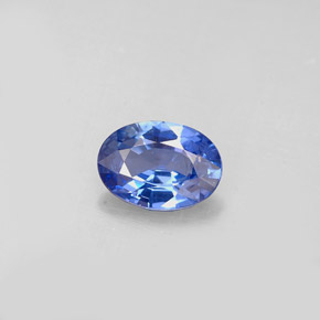 0.73克拉天然蓝宝石，椭圆形切割，6.8×4.9毫米，VS-SI