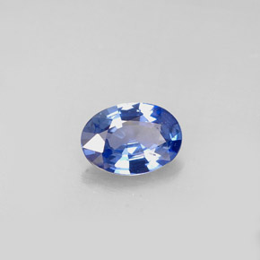 0.73克拉天然蓝宝石，椭圆形切割，6.8×4.9毫米，VS-SI