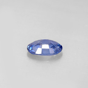 0.73克拉天然蓝宝石，椭圆形切割，6.8×4.9毫米，VS-SI