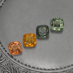2.59天然多色蓝宝石，垫形剪裁，4.6×4.5毫米，VVS-VS