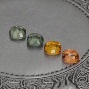 2.59天然多色蓝宝石，垫形剪裁，4.6×4.5毫米，VVS-VS