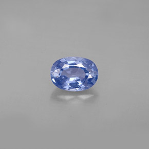 0.98克拉天然蓝宝石，椭圆形切割，6.9×5毫米，VS