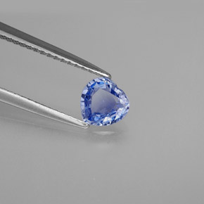 0.71克拉天然蓝宝石，心形，5.7×5.6毫米，VVS-VS
