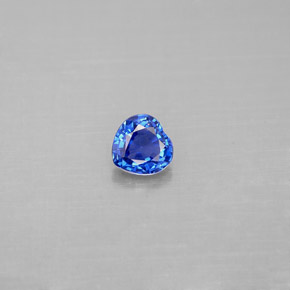 0.43克拉天然蓝宝石，心形，4.5×4.4毫米，VS