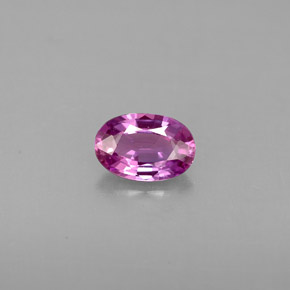 0.60克拉天然紫色蓝宝石，椭圆形切割，6.1×4.2毫米，VVS-VS