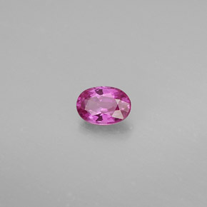 0.57克拉天然粉色蓝宝石，椭圆形切割，5.8×4毫米，VVS-VS