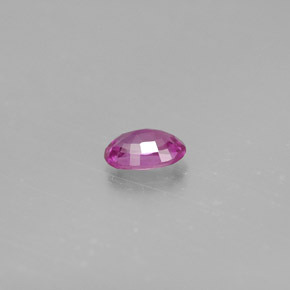 0.57克拉天然粉色蓝宝石，椭圆形切割，5.8×4毫米，VVS-VS