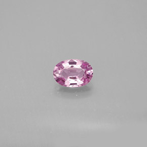 0.56克拉天然粉色蓝宝石，椭圆形切割，5.9×4.2毫米，VVS-VS