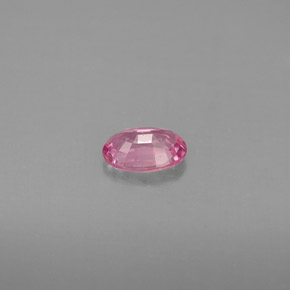 0.53克拉天然粉色蓝宝石，椭圆形切割，5.9×4.1毫米，VS