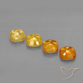 1.70天然多色蓝宝石，垫形剪裁，4.2×4.1毫米，VVS-VS