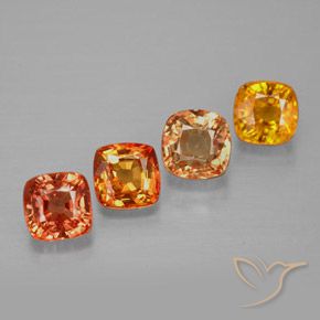 2.41天然多色蓝宝石，垫形剪裁，4.2×4.2毫米，VVS-VS