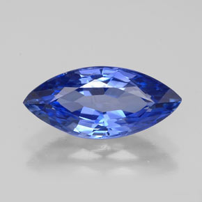 2.73克拉天然蓝宝石，马眼形，13.2×6毫米，VVS