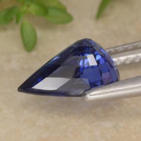 1.94克拉天然蓝宝石，梨形，9×6.6毫米，VS