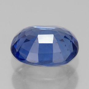 2.33克拉天然蓝宝石，椭圆形切割，8.5×7.4毫米，VVS-VS