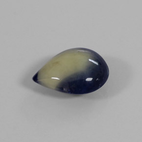1.31克拉天然双色蓝宝石，梨形，8×6.4毫米，不透明