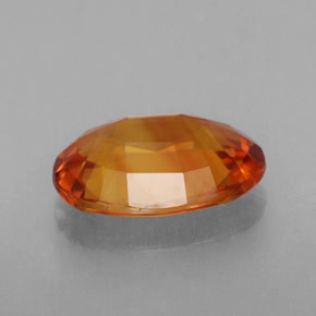 2.49克拉天然橙色蓝宝石，椭圆形切割，10.1×7.1毫米，VVS-VS
