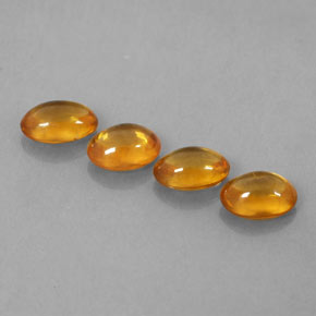 2.43天然橙色蓝宝石，透明，5.8×4.1毫米，透明/半透明