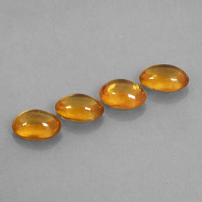 2.43天然橙色蓝宝石，透明，5.8×4.1毫米，透明/半透明