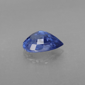 1.00克拉天然蓝宝石，梨形，7.2×5.2毫米，VVS-VS
