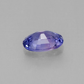 0.53克拉天然紫罗兰色蓝宝石，椭圆形切割，5.9×4.2毫米，SI