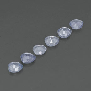 1.68天然白色蓝宝石，心形，4×3.9毫米，VVS