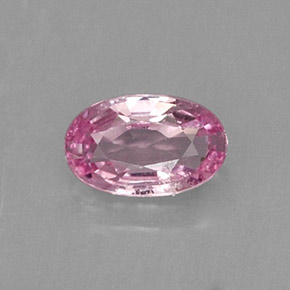0.27克拉天然粉色蓝宝石，椭圆形切割，5×3.2毫米，VVS