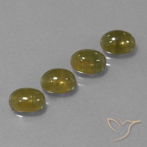 5.74天然金色蓝宝石，透明，7.1×5.1毫米，透明/半透明