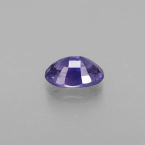 0.67克拉天然蓝宝石，椭圆形切割，6.2×4.2毫米，VVS