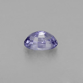 0.74克拉天然紫罗兰色蓝宝石，椭圆形切割，6.1×4.2毫米，VVS