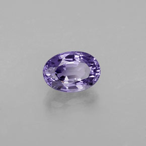 0.68克拉天然紫罗兰色蓝宝石，椭圆形切割，5.9×4.2毫米，VVS