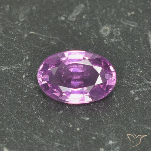 0.64ct 天然 深紫色 蓝宝石, 椭圆形, VS