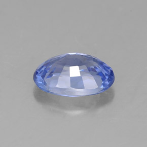 0.99克拉天然蓝宝石，椭圆形切割，7×4.8毫米，VVS