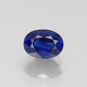 0.75克拉天然蓝宝石，椭圆形切割，5.9×4.3毫米，VS