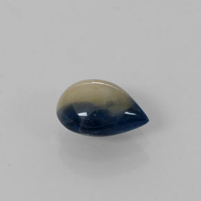 1.66克拉天然双色蓝宝石，梨形，8.1×6.1毫米，不透明