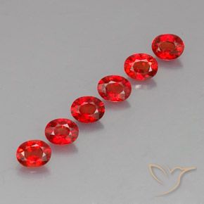 2.15天然橙色蓝宝石，椭圆形切割，4.6×3.6毫米，VVS-VS