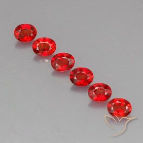 2.15天然橙色蓝宝石，椭圆形切割，4.6×3.6毫米，VVS-VS