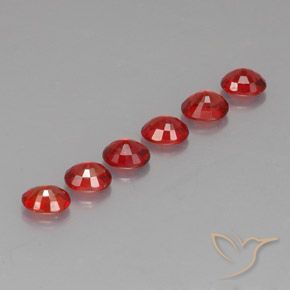 2.15天然橙色蓝宝石，椭圆形切割，4.6×3.6毫米，VVS-VS