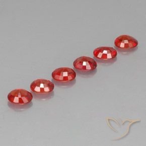 2.10天然橙色蓝宝石，椭圆形切割，4.6×3.7毫米，VVS-VS
