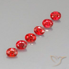 2.21天然橙色蓝宝石，椭圆形切割，4.5×3.6毫米，VVS-VS