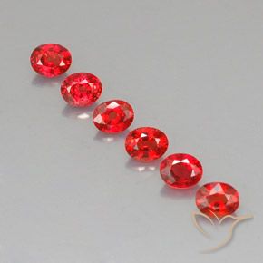 2.21天然橙色蓝宝石，椭圆形切割，4.5×3.6毫米，VVS-VS
